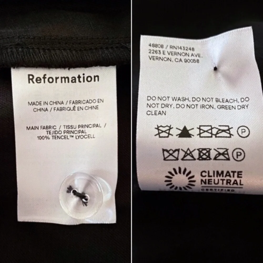 NEW Reformation Cairo Mid Rise Maxi Skirt Black 12